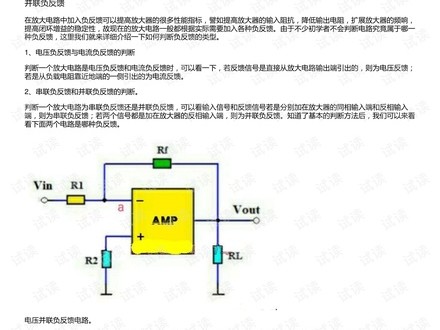 负反馈电路四类组态判断方法精解：从基础理论到实战应用
